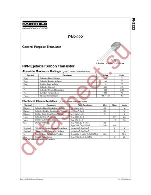 PN2222BU datasheet  